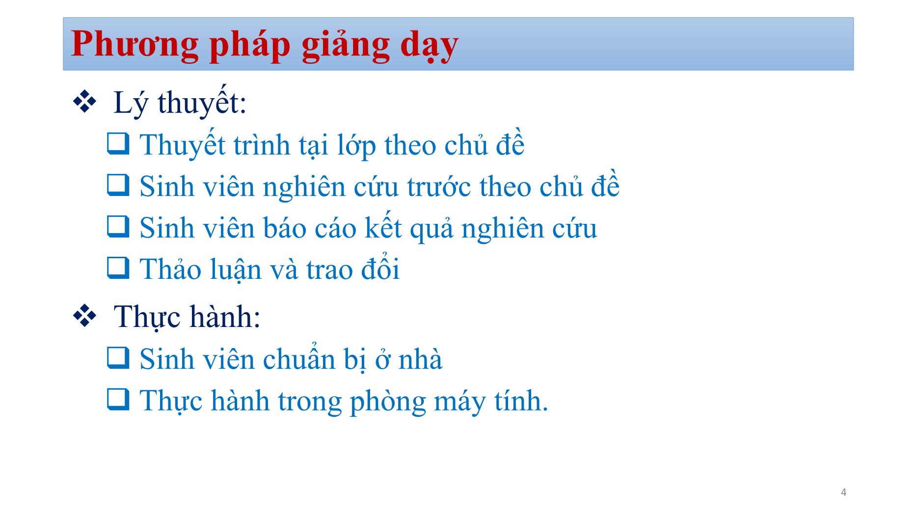 Bài giảng Quản trị mạng - Bài: Giới thiệu môn học - Bùi Minh Quân trang 4