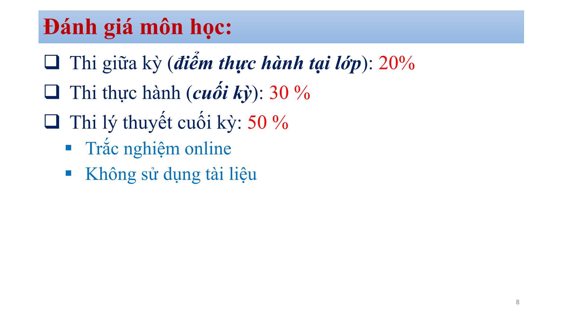 Bài giảng Quản trị mạng - Bài: Giới thiệu môn học - Bùi Minh Quân trang 8