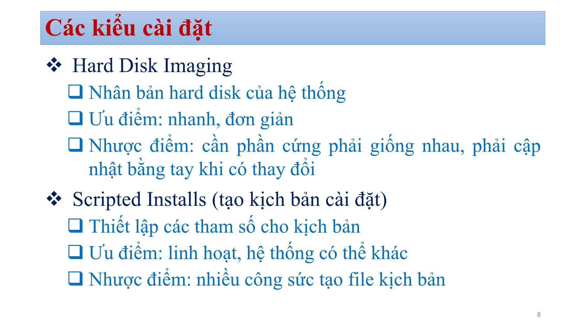 Bài giảng Quản trị mạng - Chương 2: Quản trị vận hành hạ tầng mạng (Phần 2) - Bùi Minh Quân trang 8