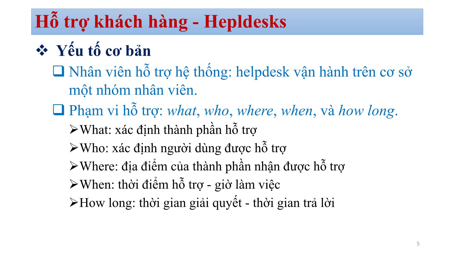 Bài giảng Quản trị mạng - Chương 3: Chiến lược quản trị mạng (Phần 2) - Bùi Minh Quân trang 5