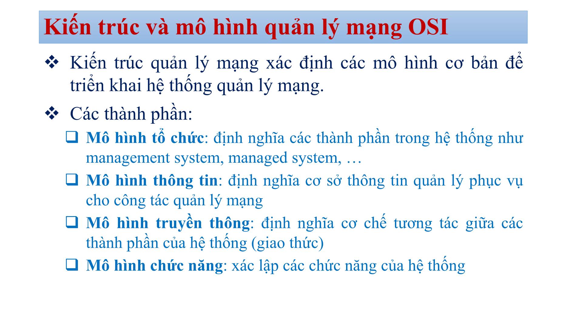 Bài giảng Quản trị mạng - Chương 4: Network managerment - Bùi Minh Quân trang 9