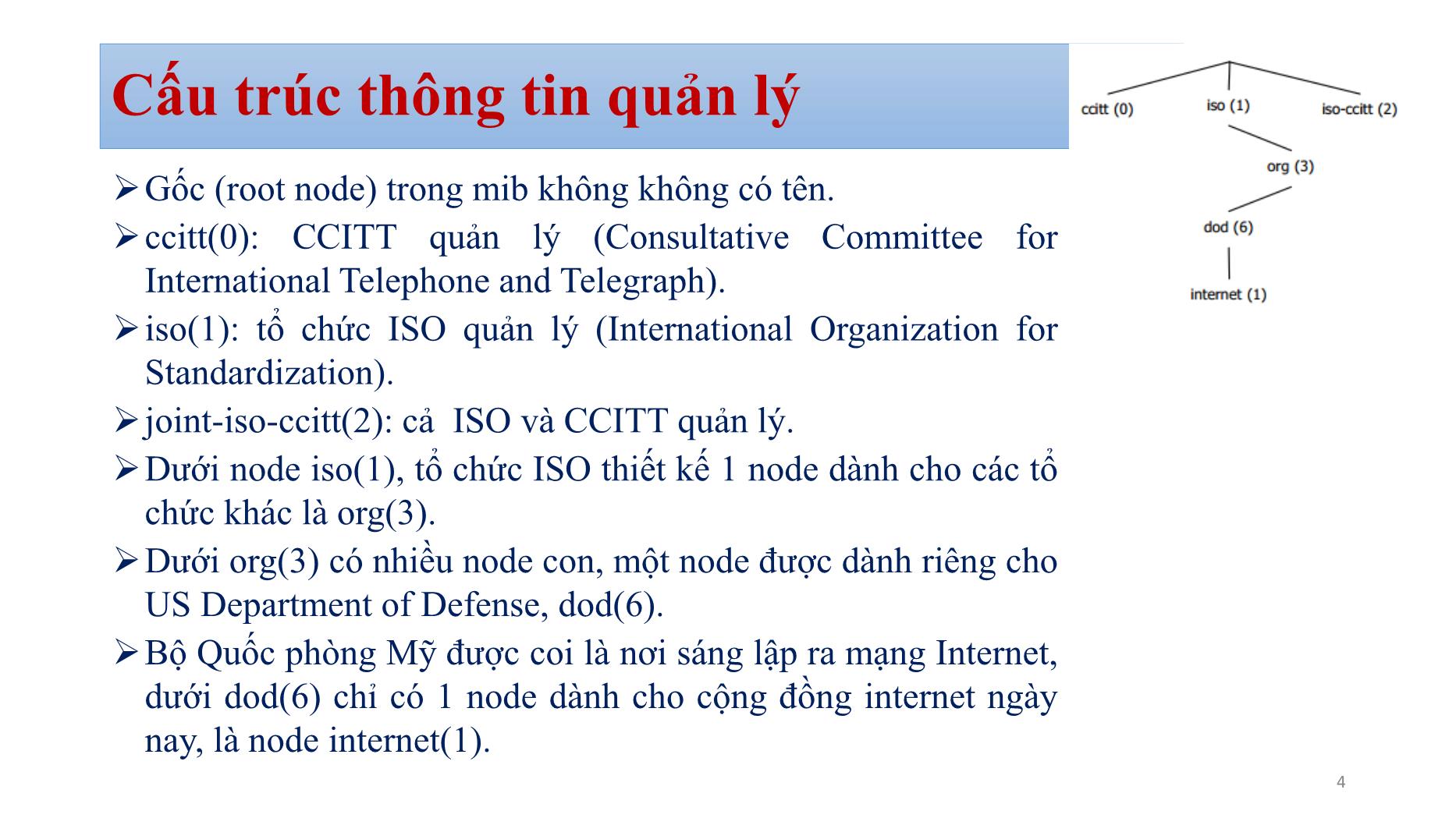 Bài giảng Quản trị mạng - Chương 5: SNMP managerment (Phần 2) - Bùi Minh Quân trang 4