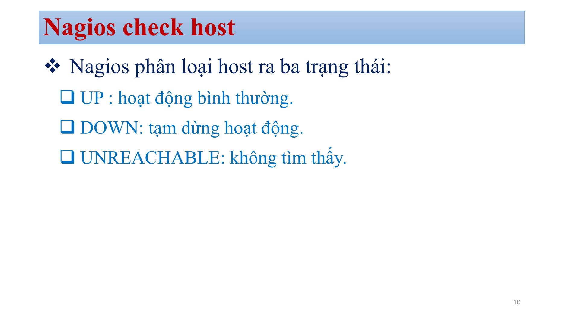 Bài giảng Quản trị mạng - Chương 6: Nagios - Bùi Minh Quân trang 10