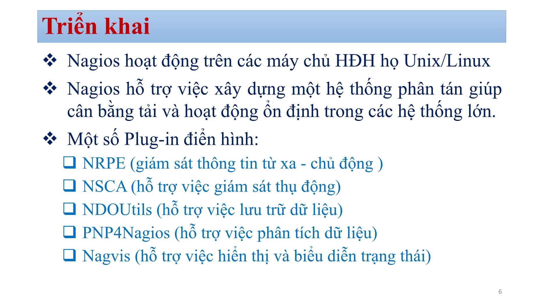 Bài giảng Quản trị mạng - Chương 6: Nagios - Bùi Minh Quân trang 6