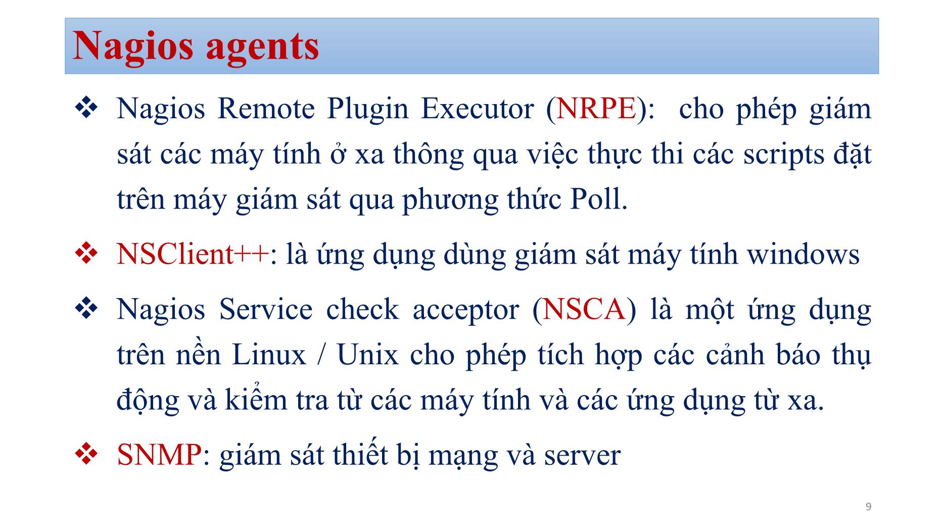 Bài giảng Quản trị mạng - Chương 6: Nagios - Bùi Minh Quân trang 9