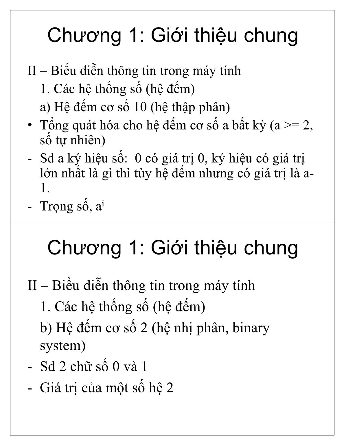 Bài giảng Tin học cơ sở - Chương 1: Giới thiệu chung - Học viện Nông nghiệp Việt Nam trang 5