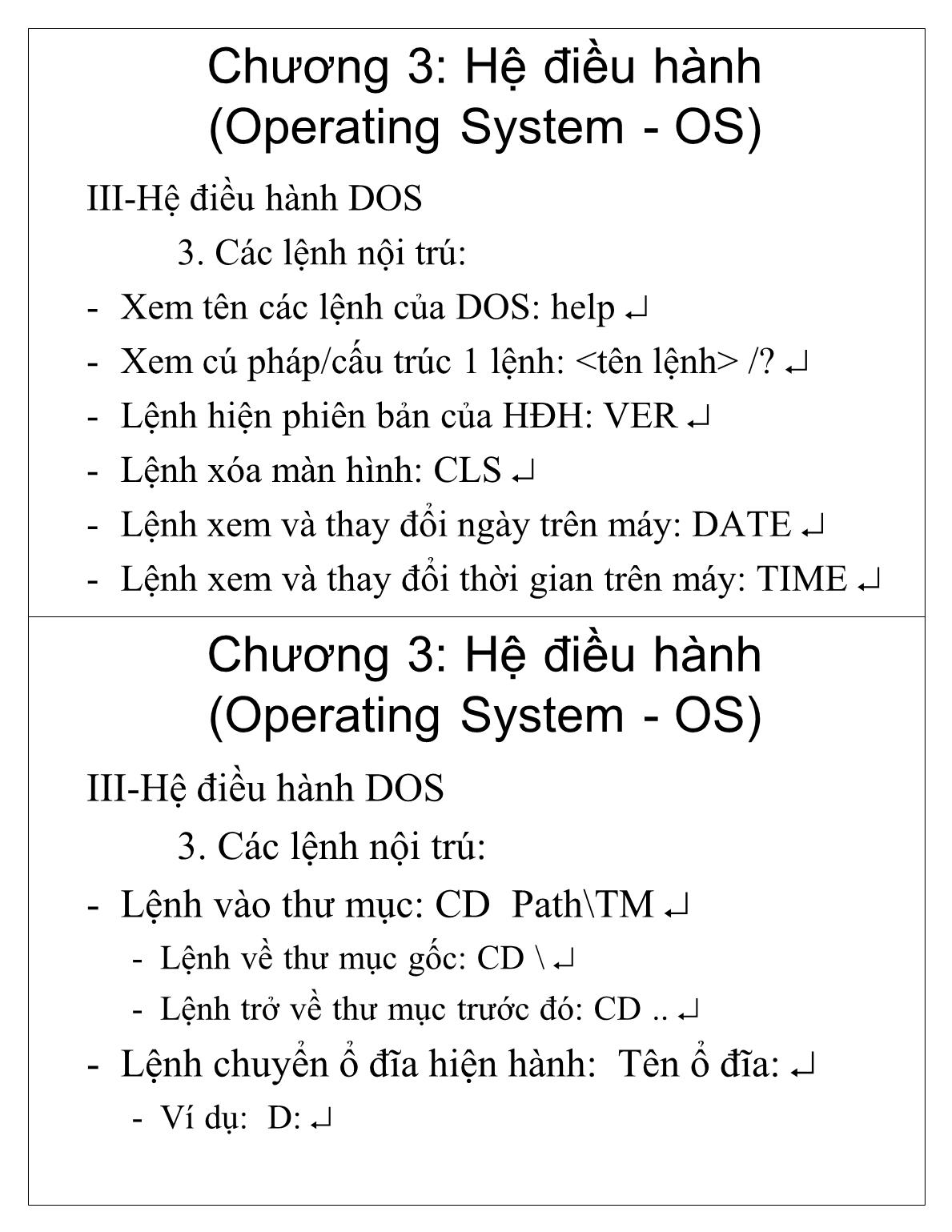 Bài giảng Tin học cơ sở - Chương 3: Hệ điều hành (Operating System - OS) - Học viện Nông nghiệp Việt Nam trang 5