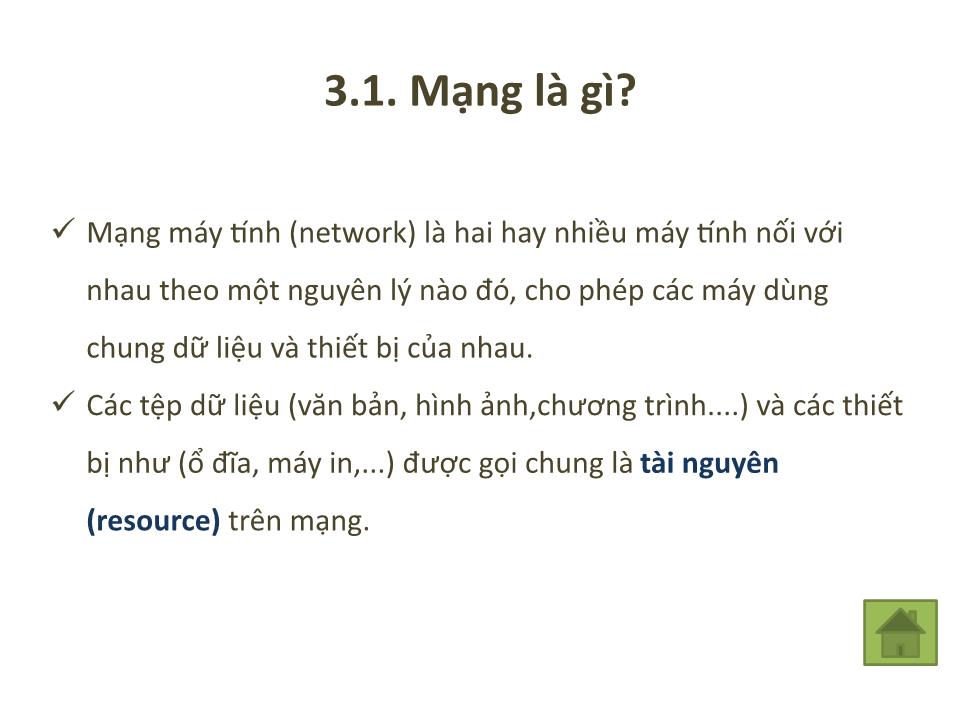 Bài giảng Tin 1 - Chương 3: Mạng máy tính - Trưởng Đại học Kinh doanh và Công nghệ Hà Nội trang 4