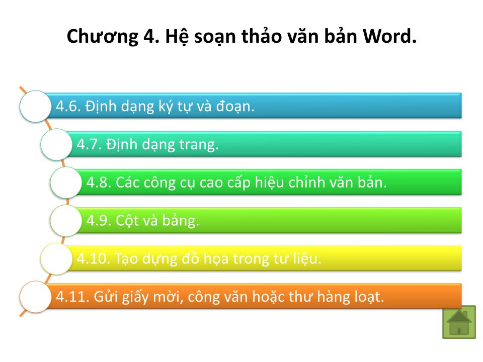 Bài giảng Tin 1 - Chương 4: Hệ soạn thảo văn bản Word - Trưởng Đại học Kinh doanh và Công nghệ Hà Nội trang 3