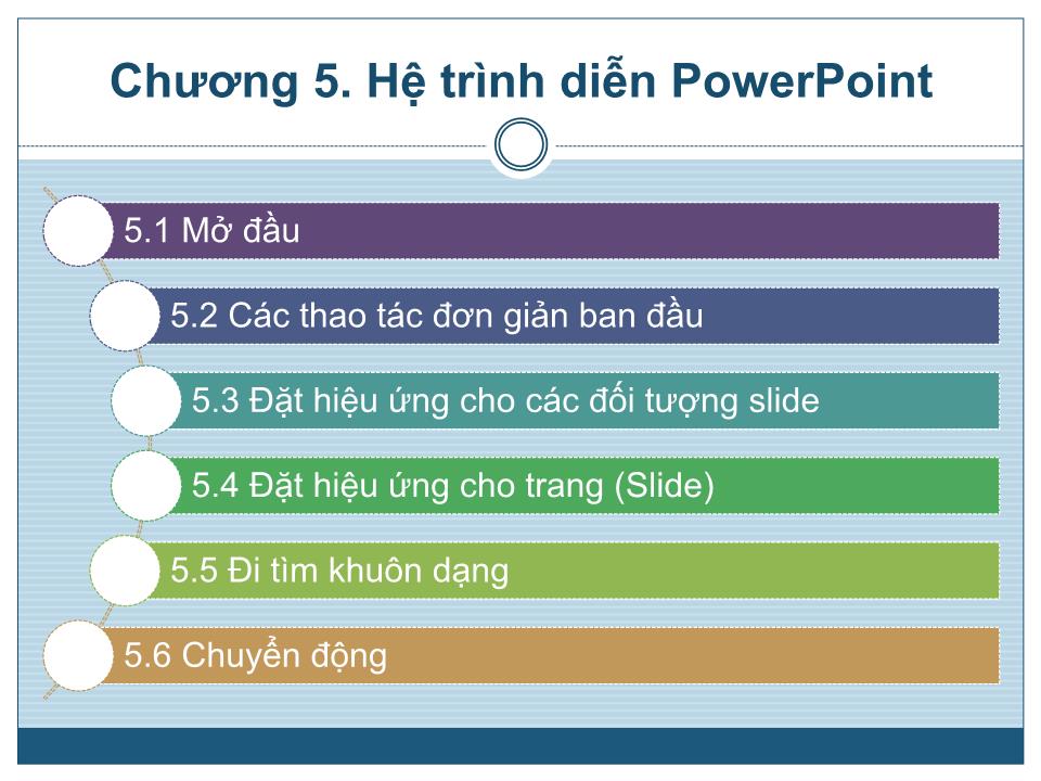 Bài giảng Tin 1 - Chương 5: Hệ trình diễn PowerPoint - Trưởng Đại học Kinh doanh và Công nghệ Hà Nội trang 2