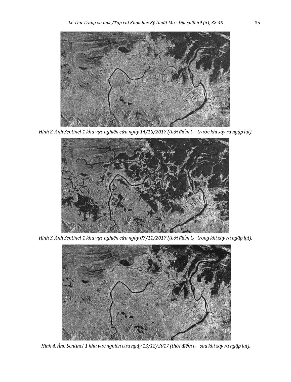Phát hiện vùng ngập lụt tại Huế từ ảnh SAR đa thời gian bằng phép đo độ tương đồng thống kê trang 4