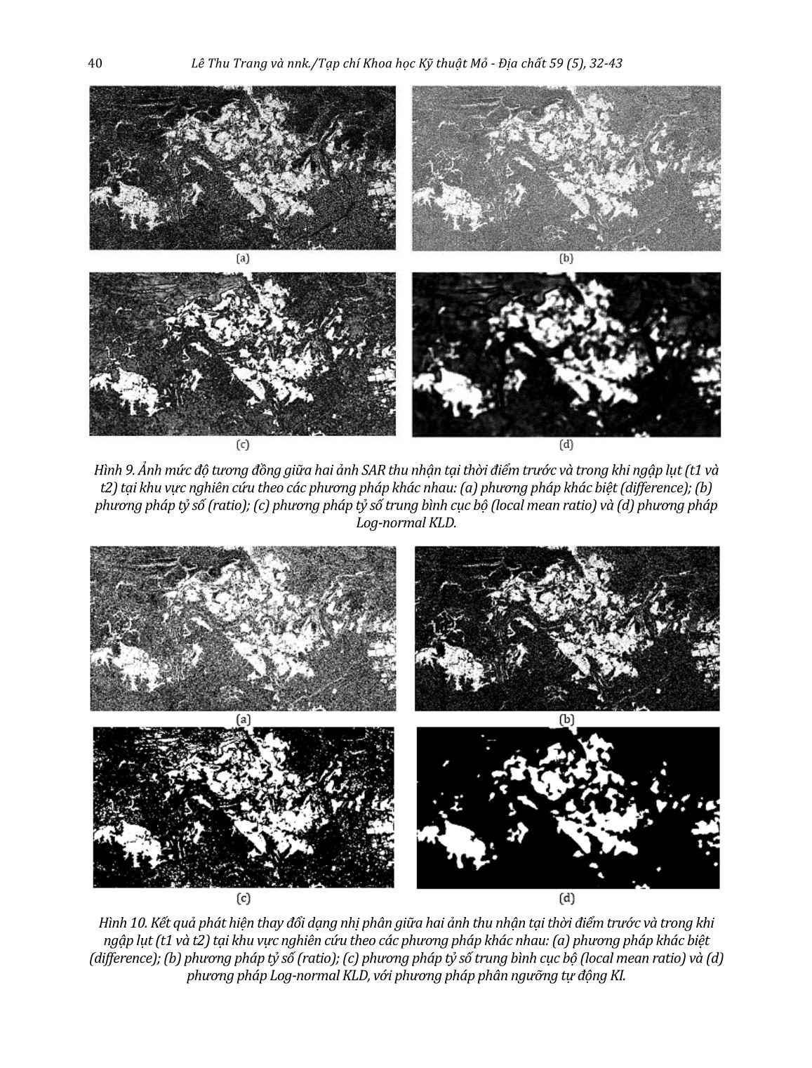 Phát hiện vùng ngập lụt tại Huế từ ảnh SAR đa thời gian bằng phép đo độ tương đồng thống kê trang 9