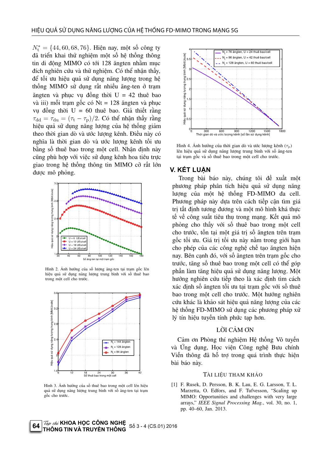 Hiệu quả sử dụng năng lượng của hệ thống FD-MIMO trong mạng 5G trang 7