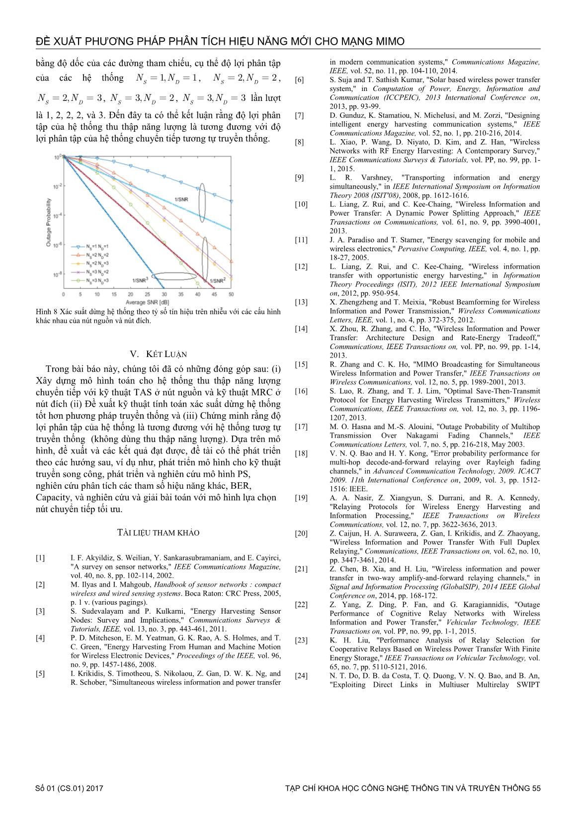 Đề xuất phương pháp phân tích hiệu năng mới cho mạng mimo hai chặng chuyển tiếp thu thập năng lượng trang 6
