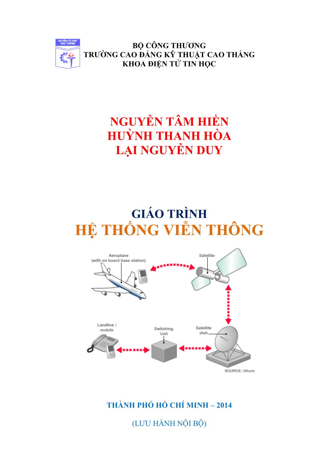 Giáo trình Hệ thống viễn thông - Nguyễn Tâm Hiền trang 1