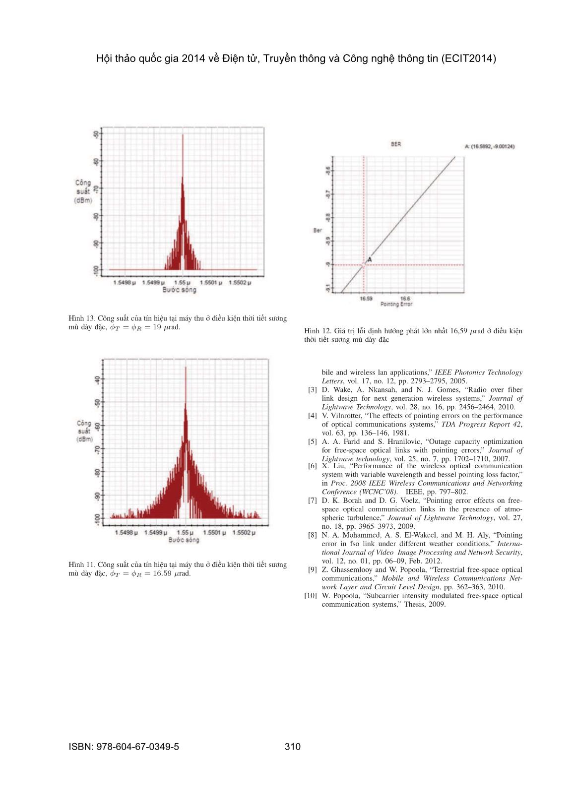 Đánh giá lỗi định hướng trong kênh truyền quang vô tuyến dưới những điều kiện thời tiết khác nhau trang 7