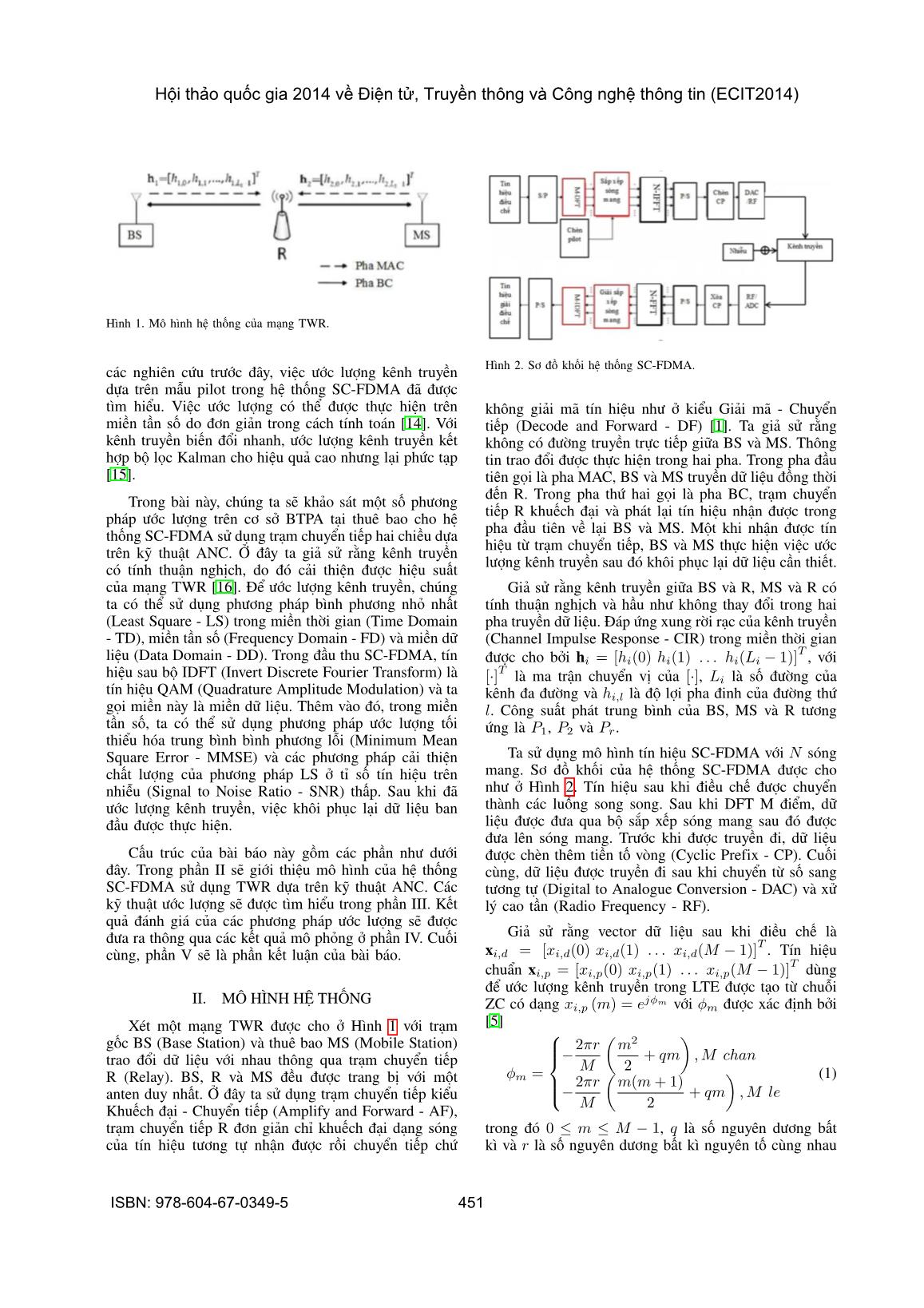 Ước lượng kênh truyền trong hệ thống SC-FDMA sử dụng trạm chuyển tiếp hai chiều trang 2