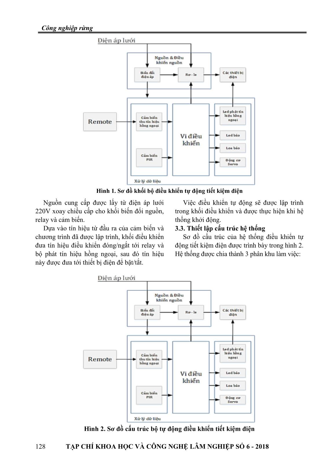 Thiêt kế, chế tạo bộ điều khiễn tử động tiêt kiệm điện cho các thiết bị dùng trong văn phòng tại Trường Đại học Lâm nghiệp trang 3