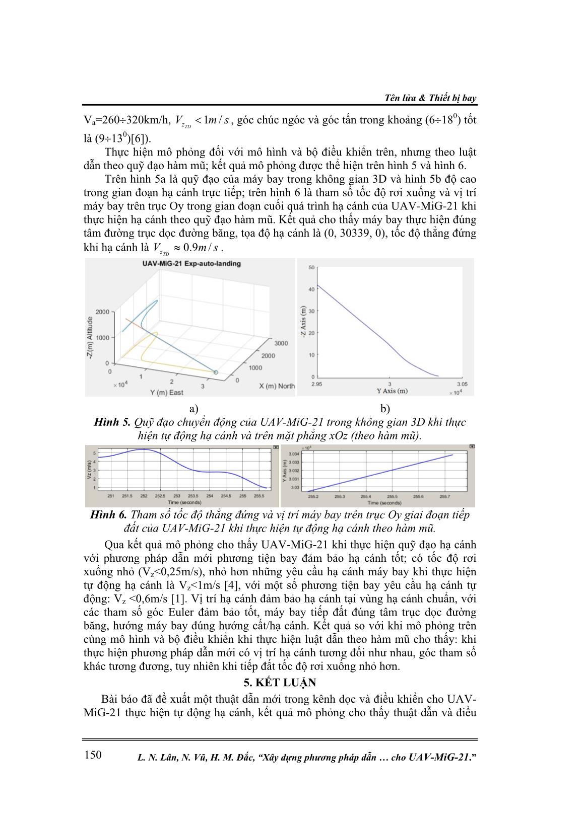 Xây dựng phương pháp dẫn, điều khiển tự động hạ cánh cho UAV-MiG-21 trang 8