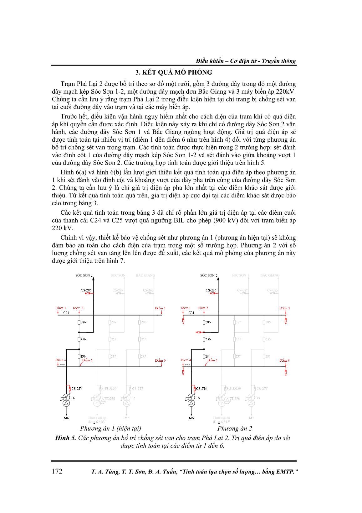 Tính toán lựa chọn số lượng và vị trí đặt chống sét van cho trạm biến áp 220Kv Phả Lại 2 bằng EMTP trang 5