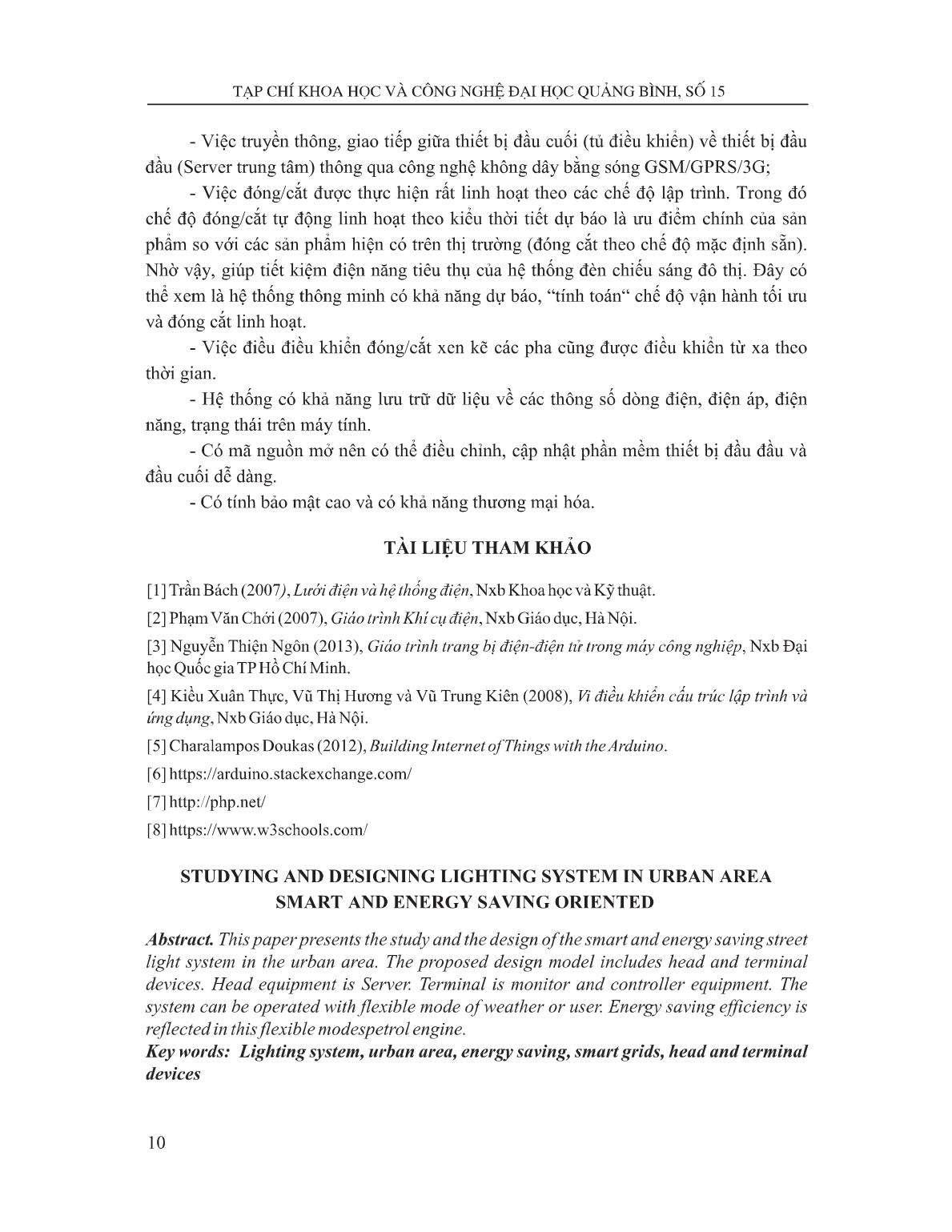 Nghiên cúu, thiết kế hệ thống đèn chiêu sáng đô thị theo hướng thông minh và tiêt kiệm điện năng trang 8