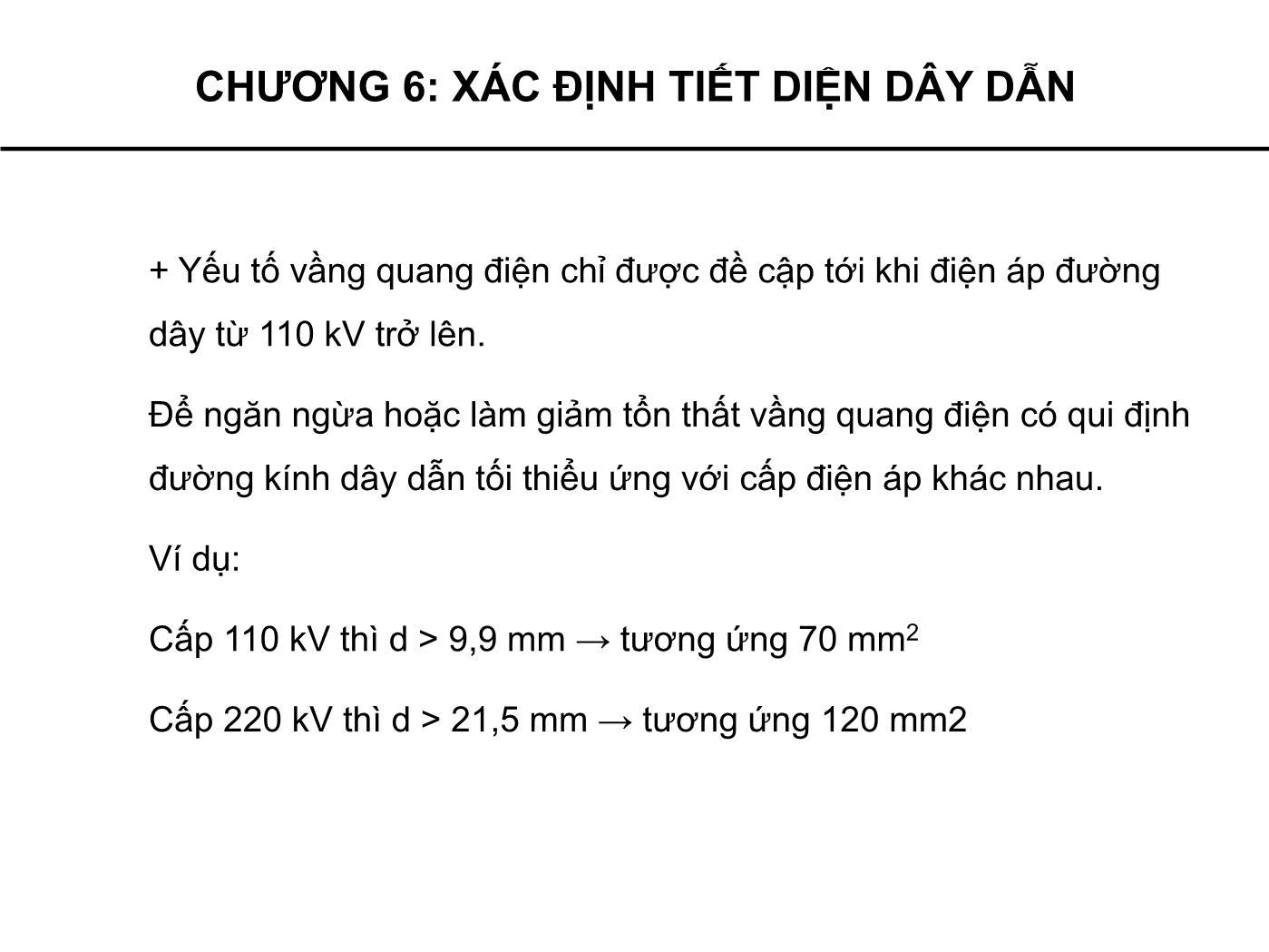 Bài giảng Cung cấp điện - Chương 6: Xác định tiết diện dây dẫn - Phạm Khánh Tùng trang 5