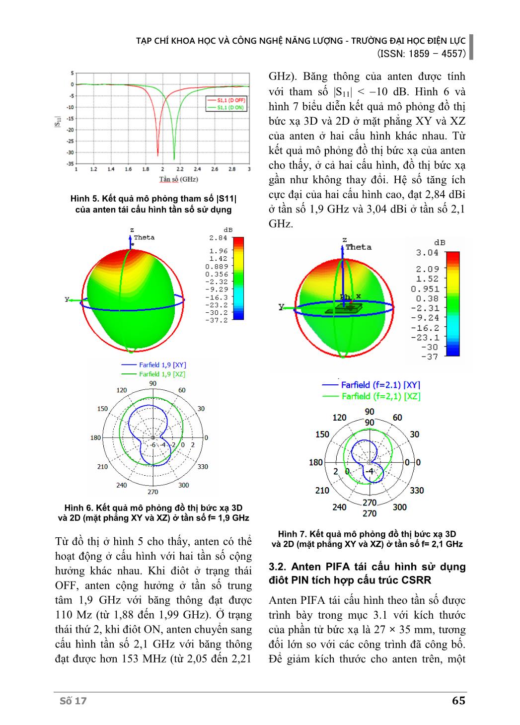 Giảm nhỏ kích thước cho Anten Pifa tái cấu hình theo tần số bằng cấu trúc vòng chia cộng hưởng trang 5