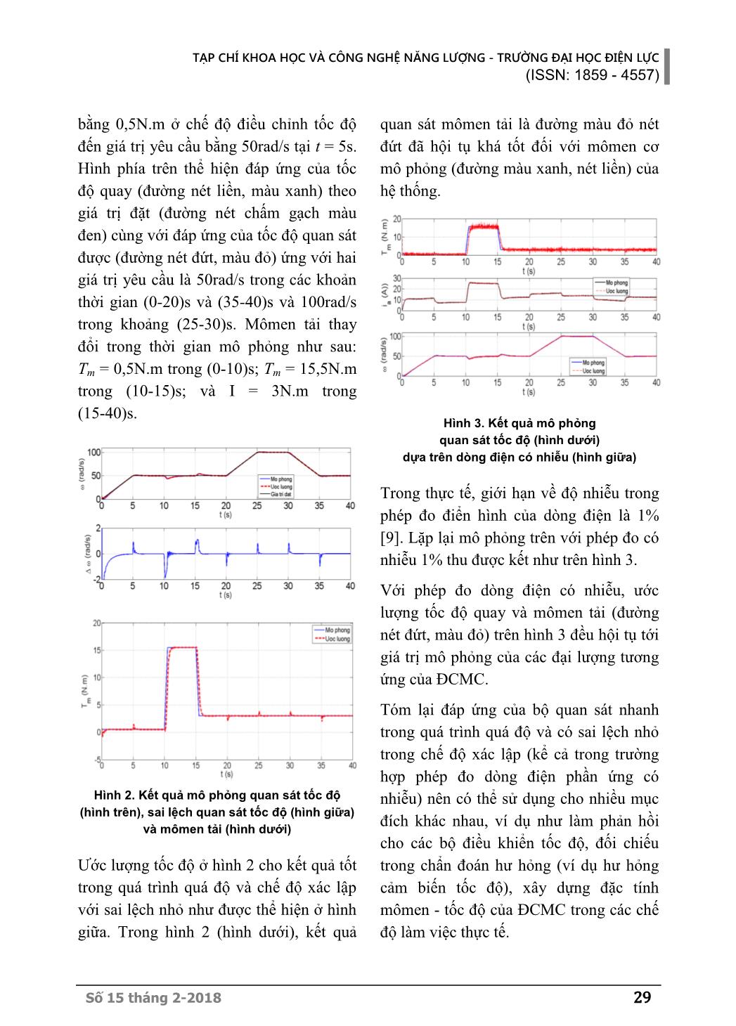 Ứng dụng bộ quan sát phi tuyến đều cục bộ trong ước lượng trạng thái của động cơ điện một chiều kích từ nối tiếp trang 6