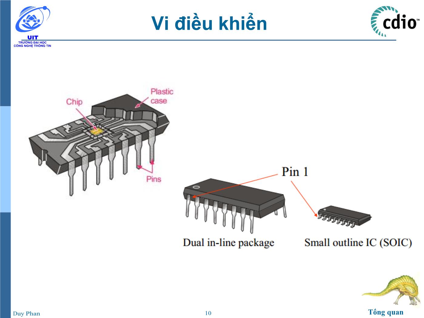 Bài giảng Vi xử lý - Vi điều khiển - Chương 1: Tổng quan về Vi xử lý – Vi điều khiển - Phan Đình Duy trang 10