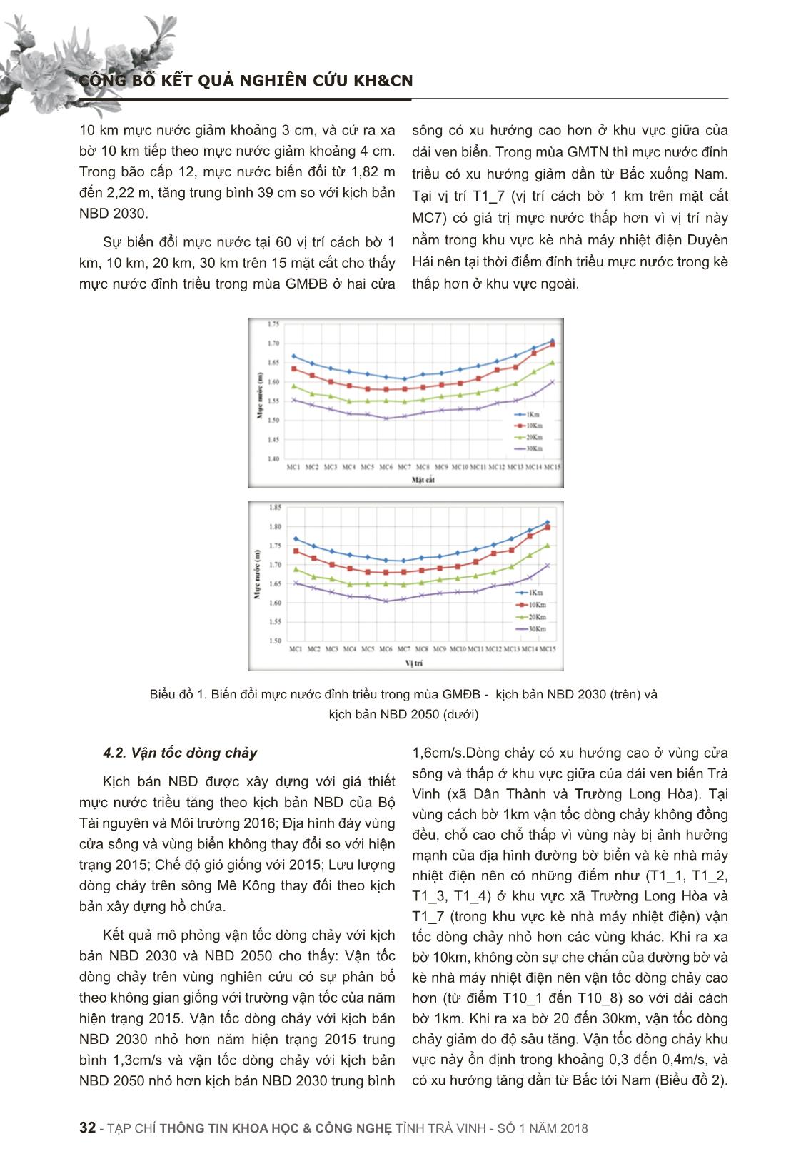 Xây dựng bản đồ (Atlas) hiện trạng và dự báo thủy động lực vùng biển và bờ biển (từ 0 - 30 km) tỉnh trà vinh đến 2050 trang 6