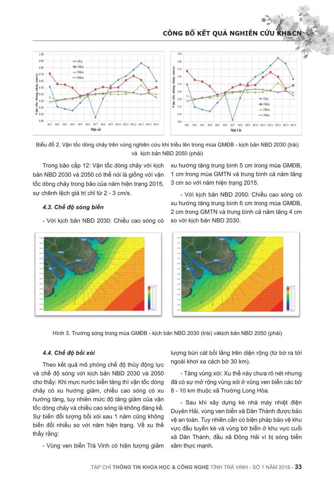 Xây dựng bản đồ (Atlas) hiện trạng và dự báo thủy động lực vùng biển và bờ biển (từ 0 - 30 km) tỉnh trà vinh đến 2050 trang 7