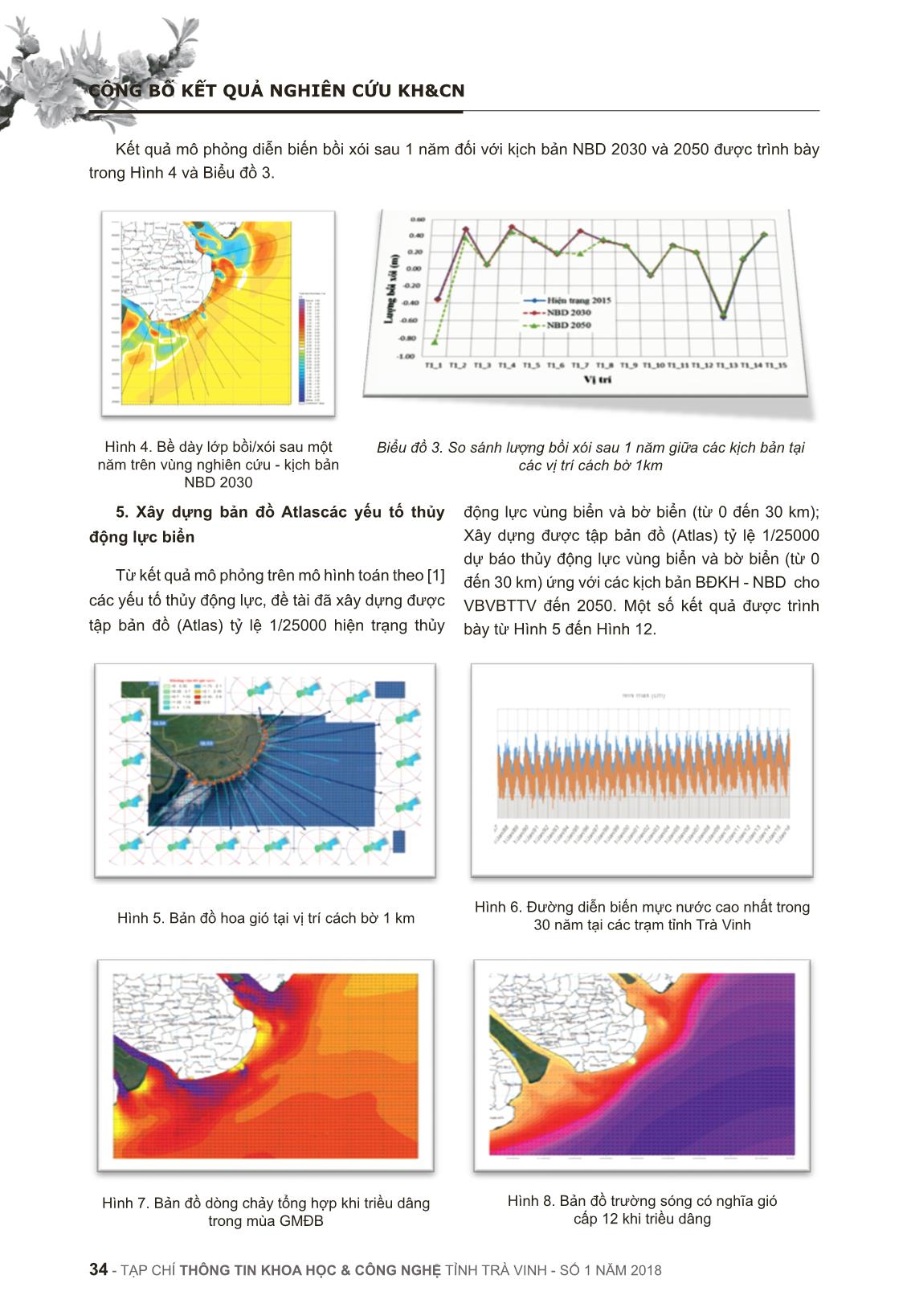 Xây dựng bản đồ (Atlas) hiện trạng và dự báo thủy động lực vùng biển và bờ biển (từ 0 - 30 km) tỉnh trà vinh đến 2050 trang 8