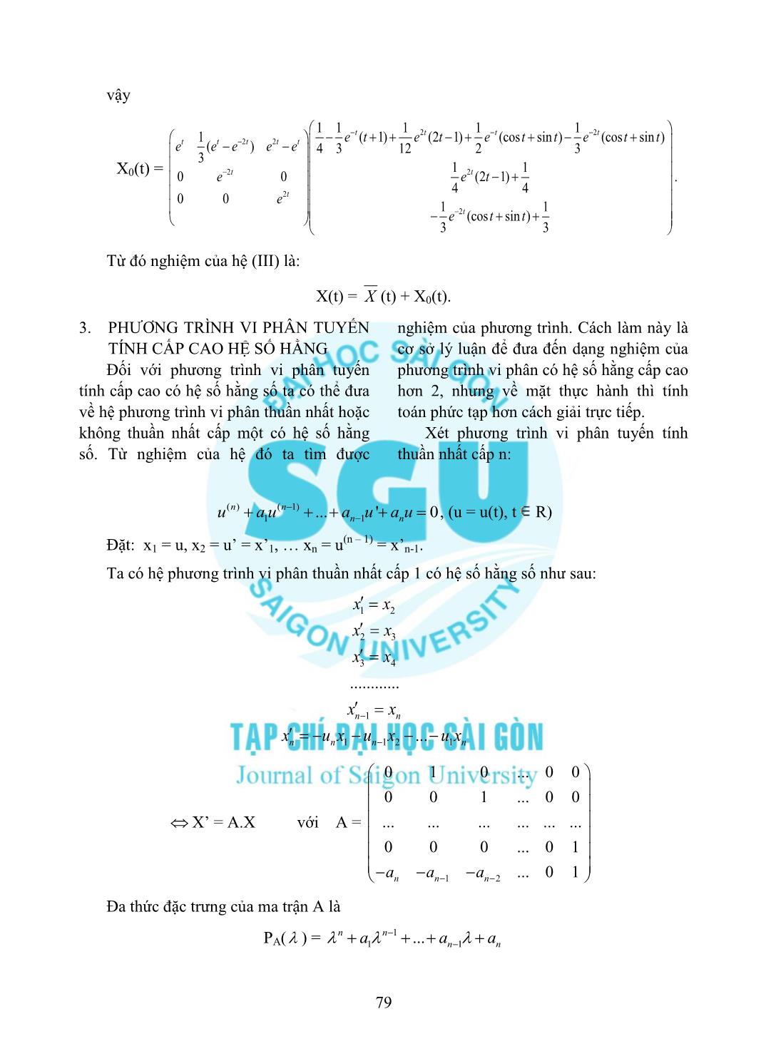 Hàm mũ của toán tử và phương trình vi phân hệ động lực trang 7