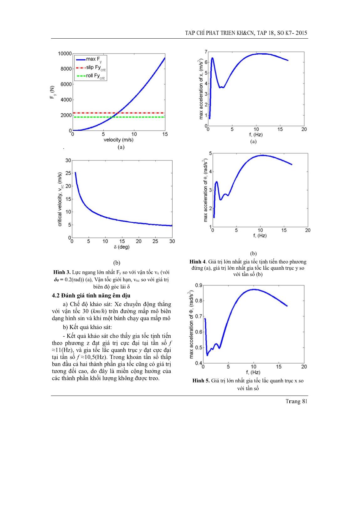 Phân tích động lực học xe máy 03 bánh theo phương ngang và phương đứng bằng mô hình động lực học phẳng một dãy & động lực học theo phương đứng 3D trang 5