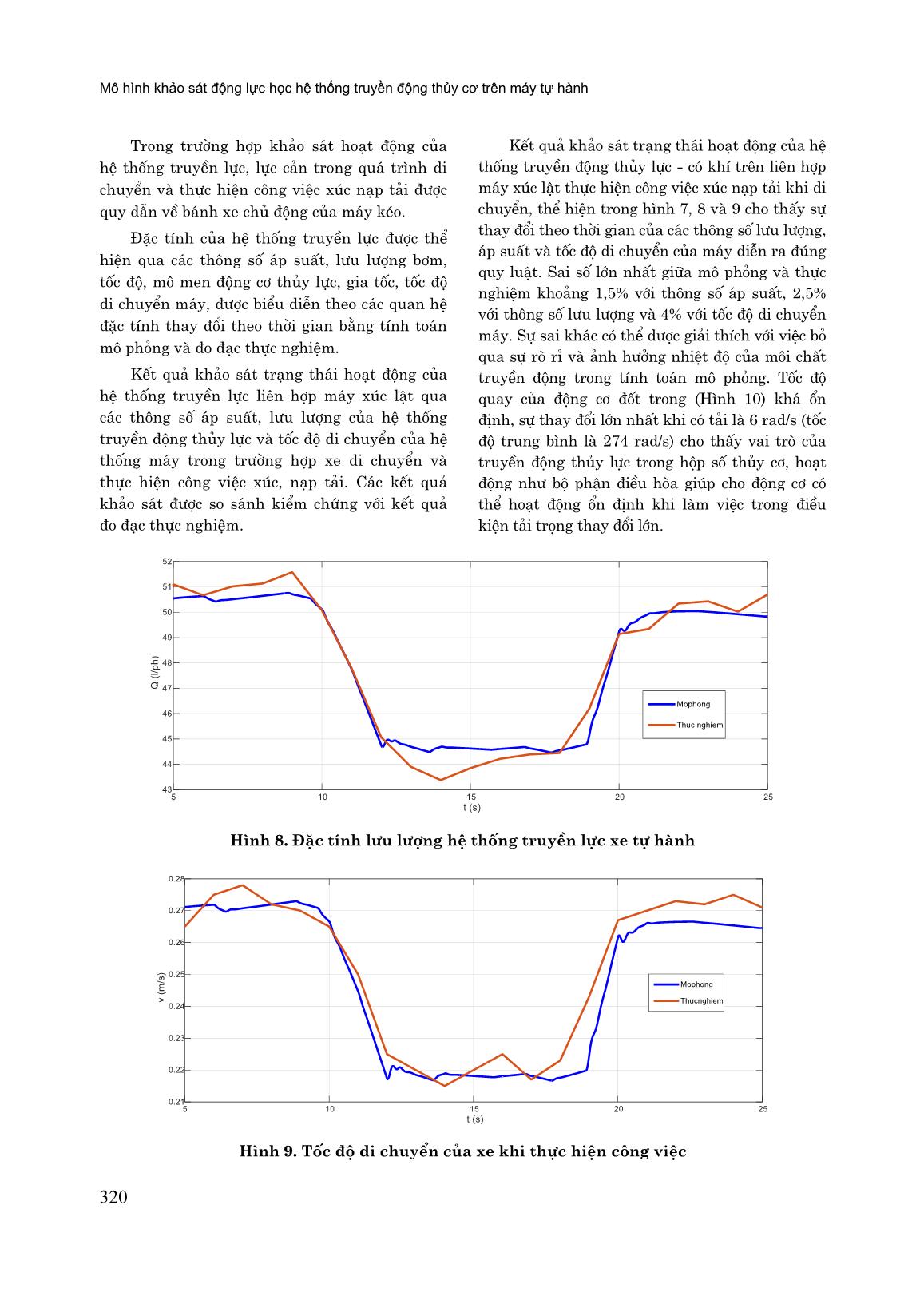 Mô hình khảo sát động lực học hệ thống truyền động thủy cơ trên máy tự hành trang 6