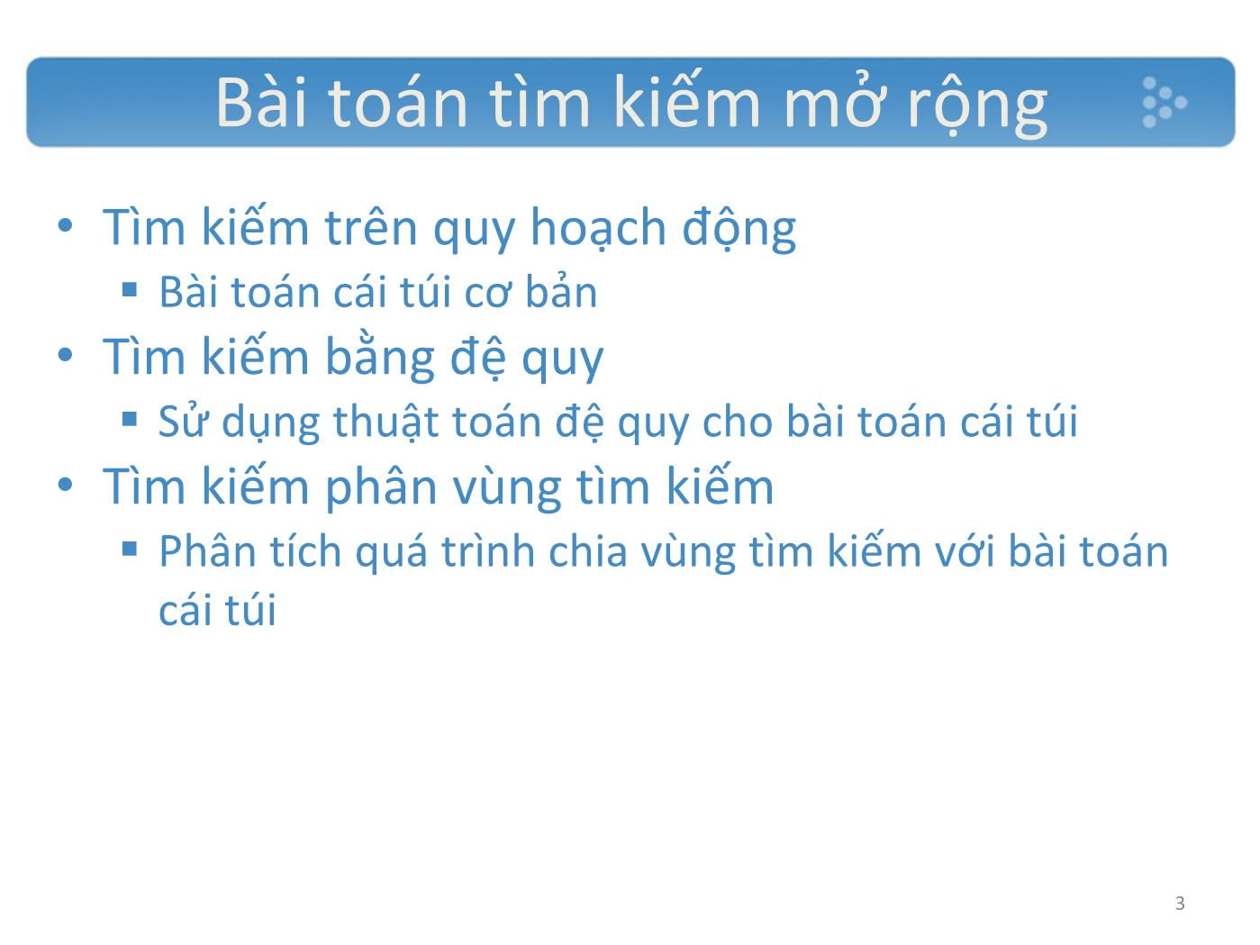 Giới thiệu Các thuật toán tìm kiếm trang 3