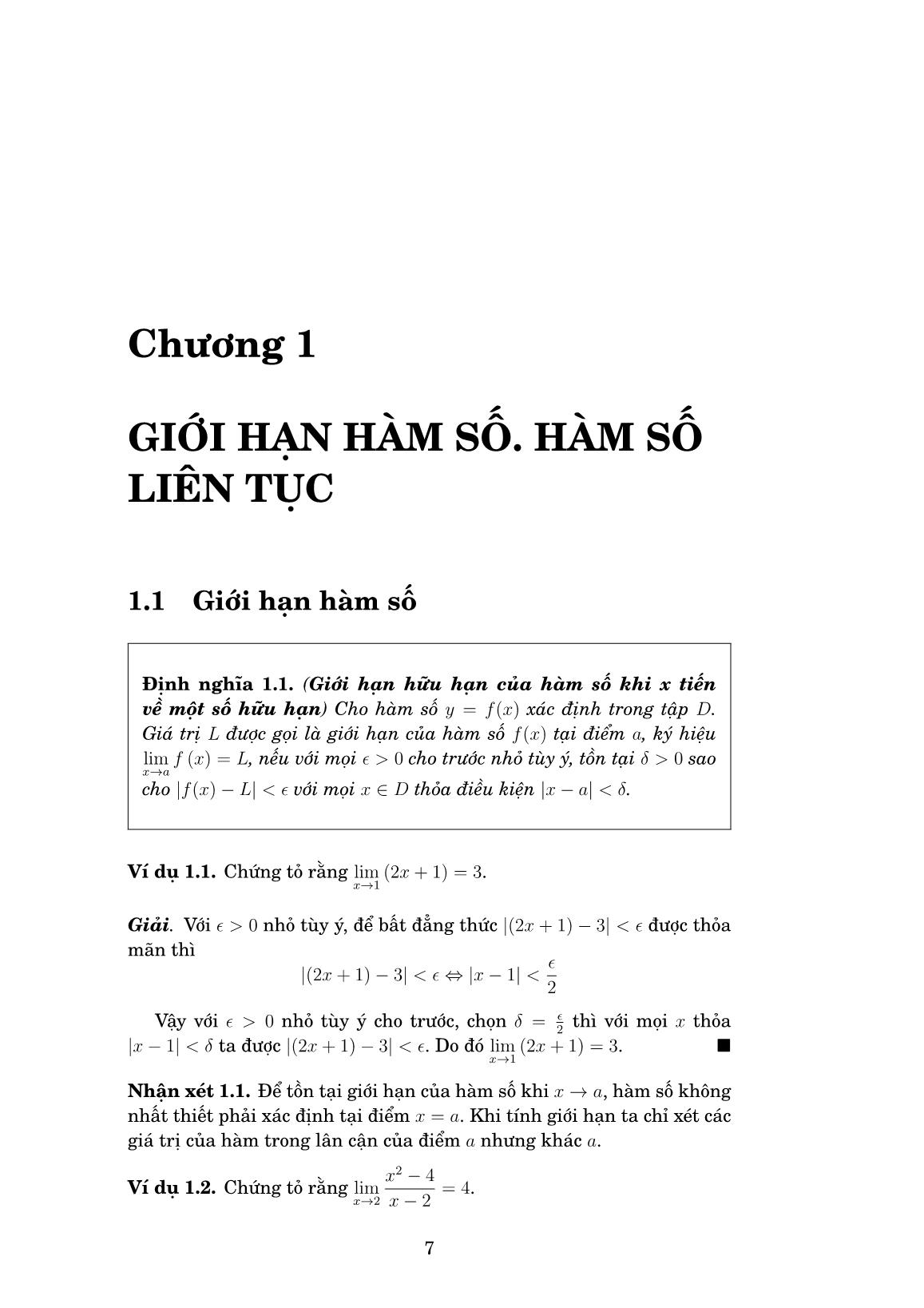 Bài giảng Toán cao cấp A1-C1 (Bậc cao đẳng) - Huỳnh Hữu Dinh trang 7