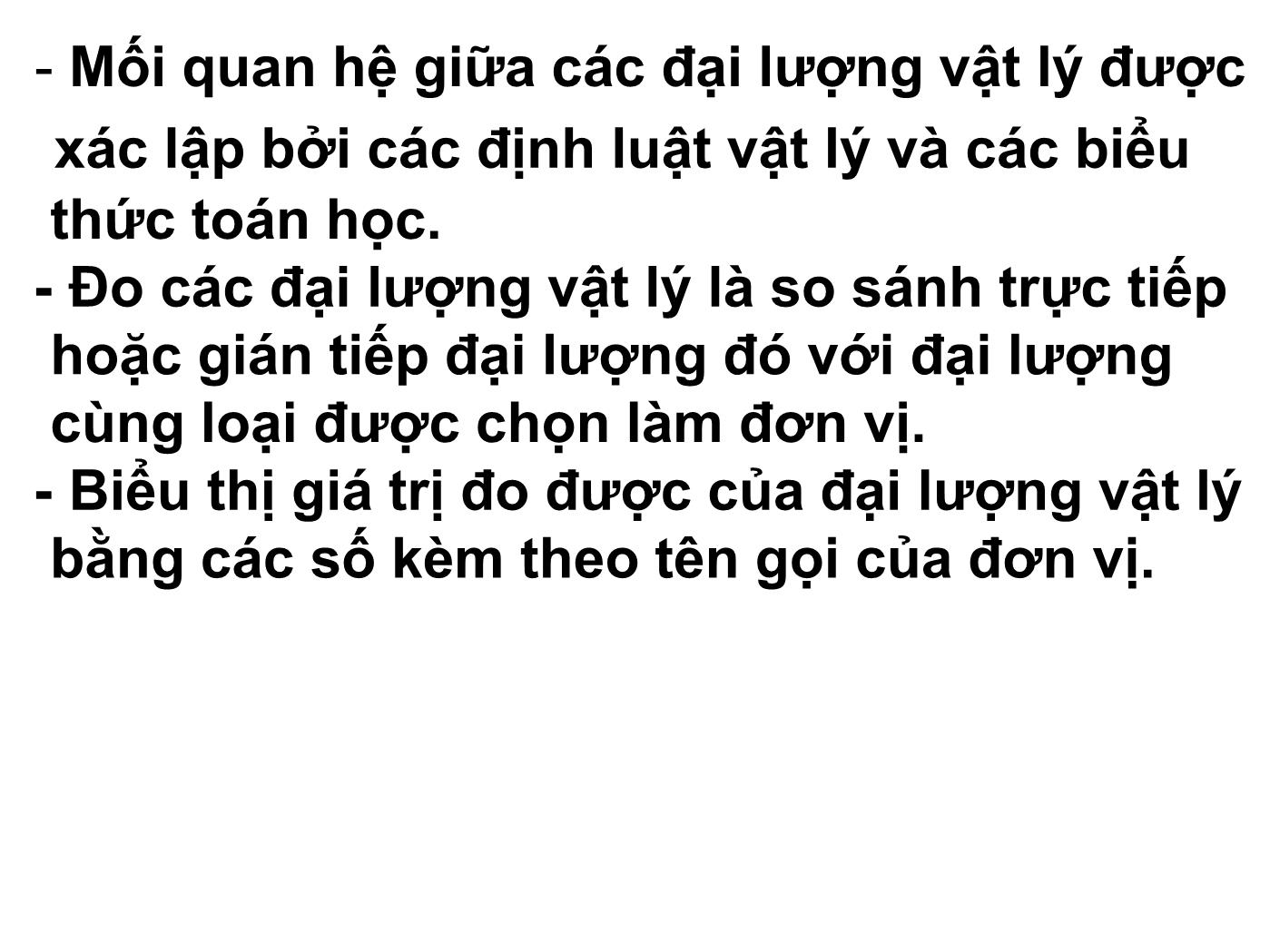 Bài giảng Vật lý đại cương 1: Cơ nhiệt - Bài mở đầu: Giới thiệu môn học vật lí đại cương trang 9