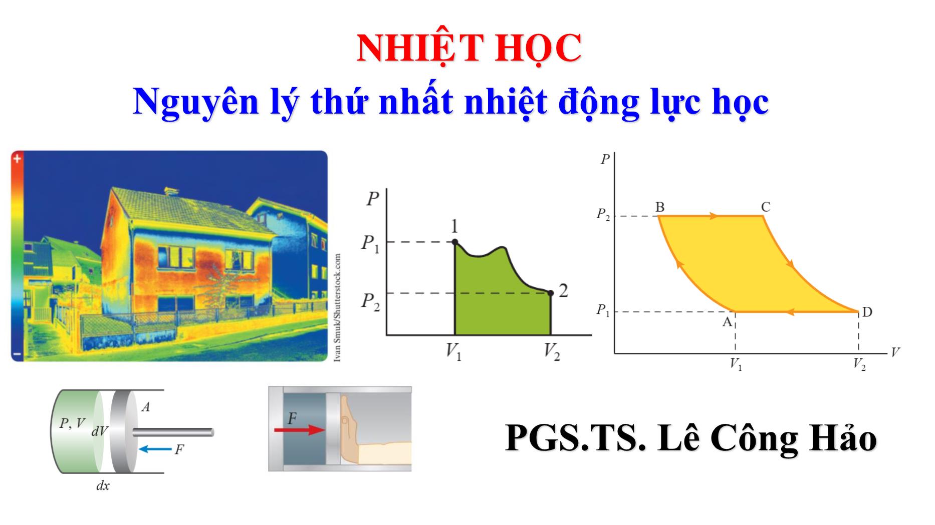 Bài giảng Nhiệt học - Bài: Nguyên lý thứ nhất nhiệt động lực học - Lê Công Hảo trang 1