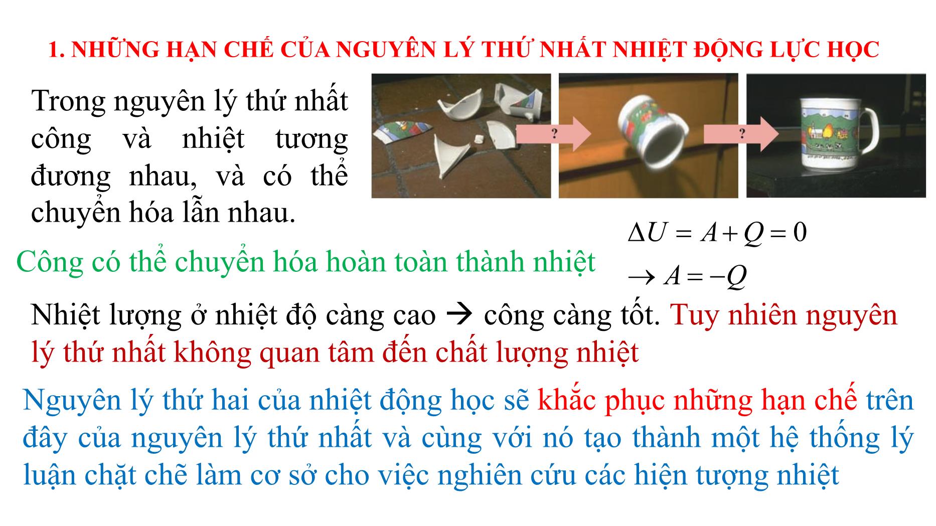 Bài giảng Nhiệt học - Bài: Nguyên lý thứ 2 nhiệt động lực học - Lê Công Hảo trang 3