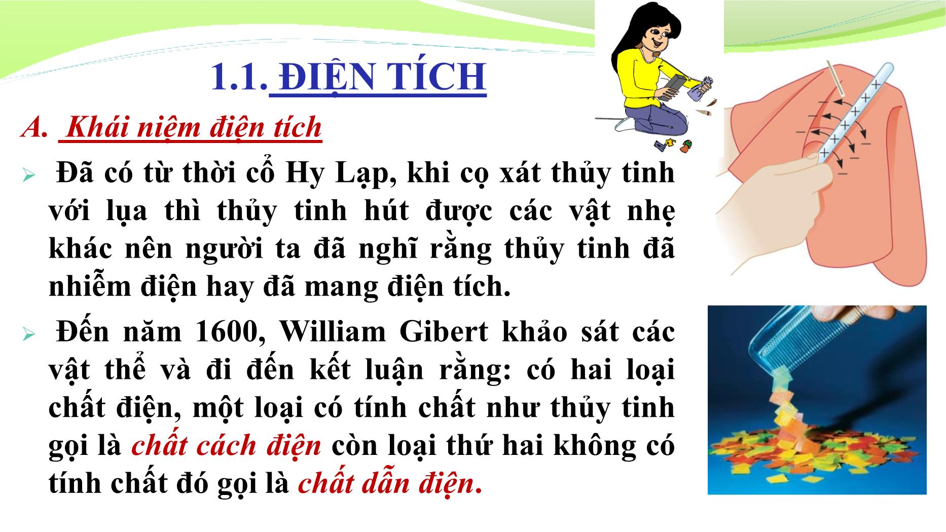 Bài giảng Vật lý đại cương 2 - Chương 1: Điện trường tĩnh trong chân không - Lê Công Hảo trang 2