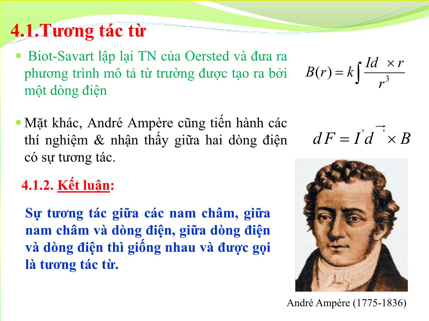 Bài giảng Vật lý đại cương 2 - Bài: Từ trường trong chân không - Lê Công Hảo trang 3