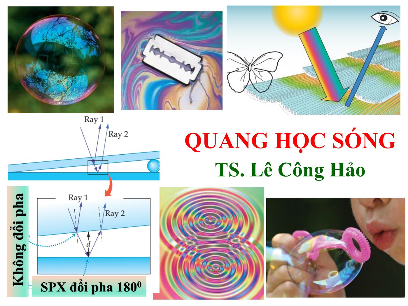 Bài giảng Vật lý đại cương 2 - Bài: Quang học sóng - Lê Công Hảo trang 1