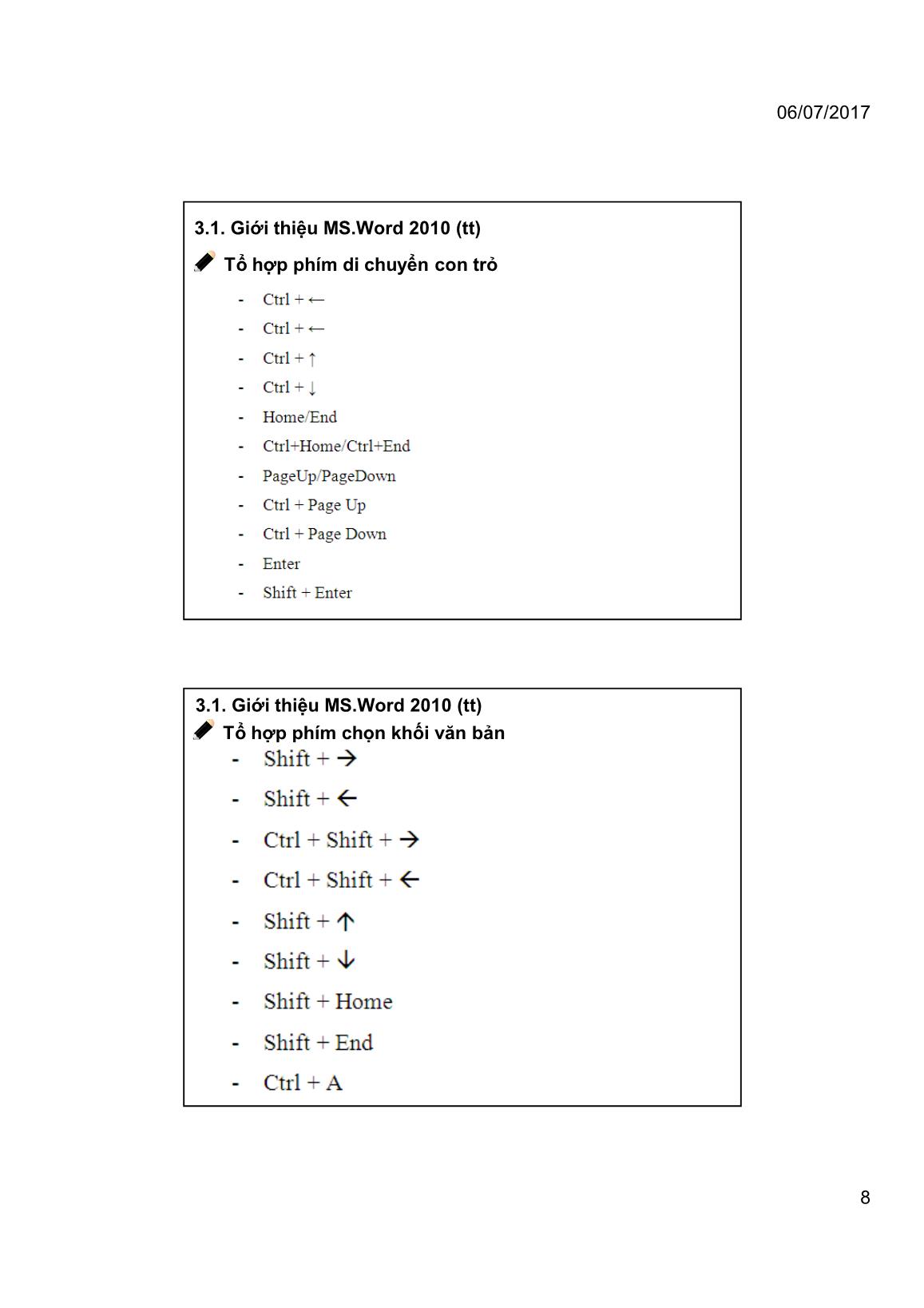 Bài giảng Tin học đại cương - Chương 3: Soạn thảo văn bản với MS Word - Trường Đại học Tài chính trang 8