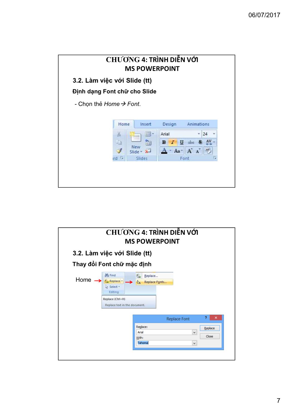 Bài giảng Tin học đại cương - Chương 3: Trình diễn với MS Powerpoint - Trường Đại học Tài chính trang 7