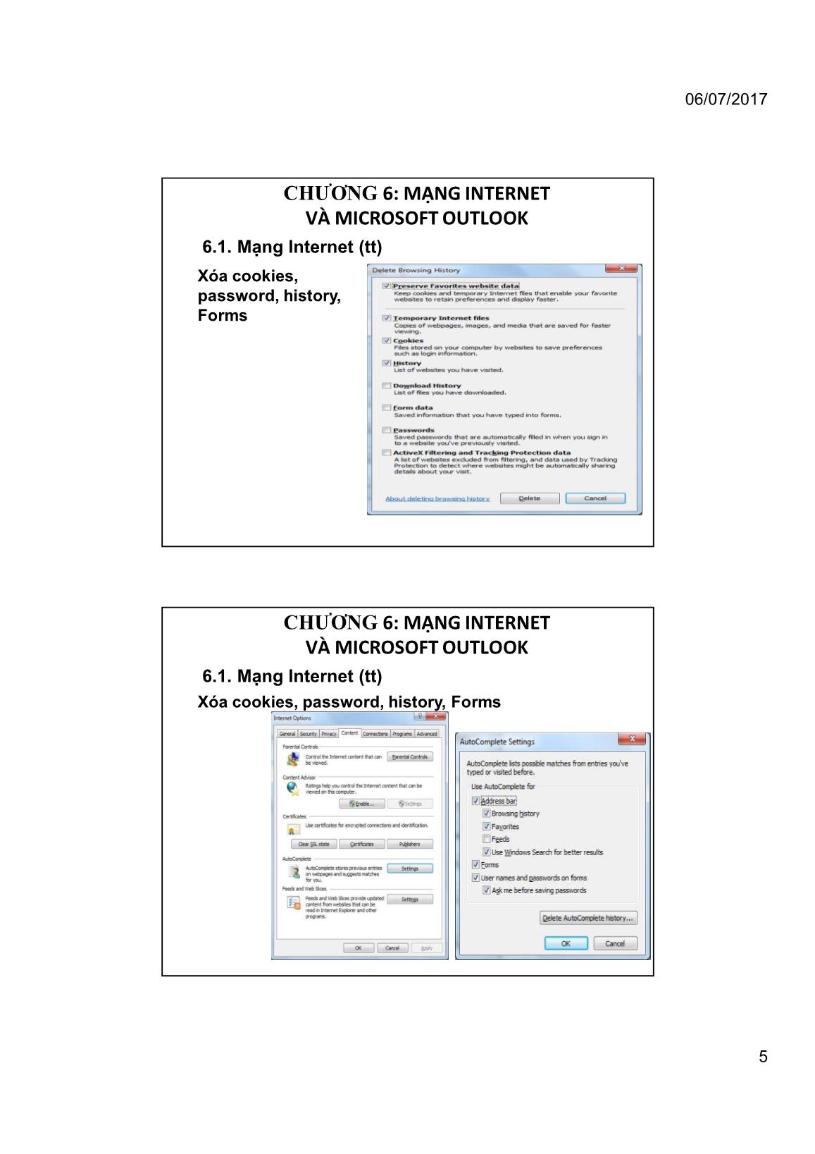 Bài giảng Tin học đại cương - Chương 6: Mạng Internet và Microsoft Office Outlook - Trường Đại học Tài chính trang 5