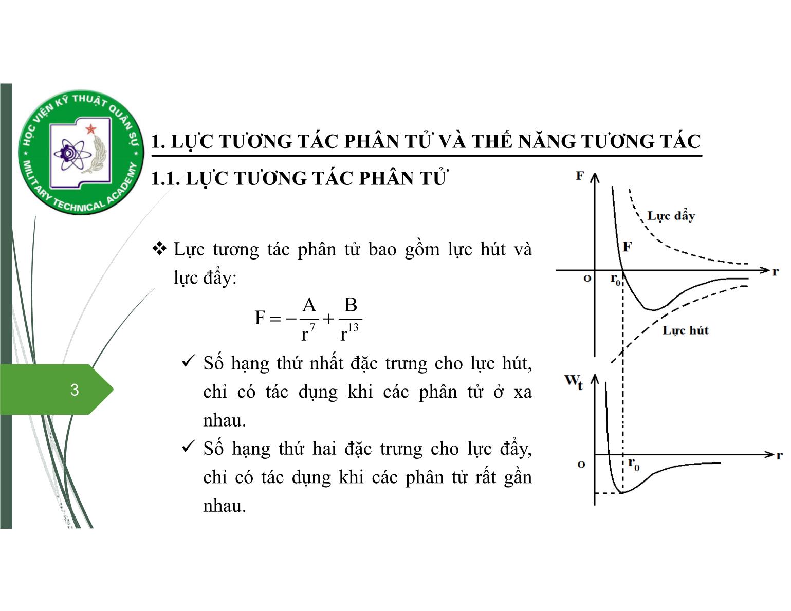 Bài giảng Vật lý đại cương 2 - Chương 4: Khí thực - Nguyễn Xuân Thấu trang 3