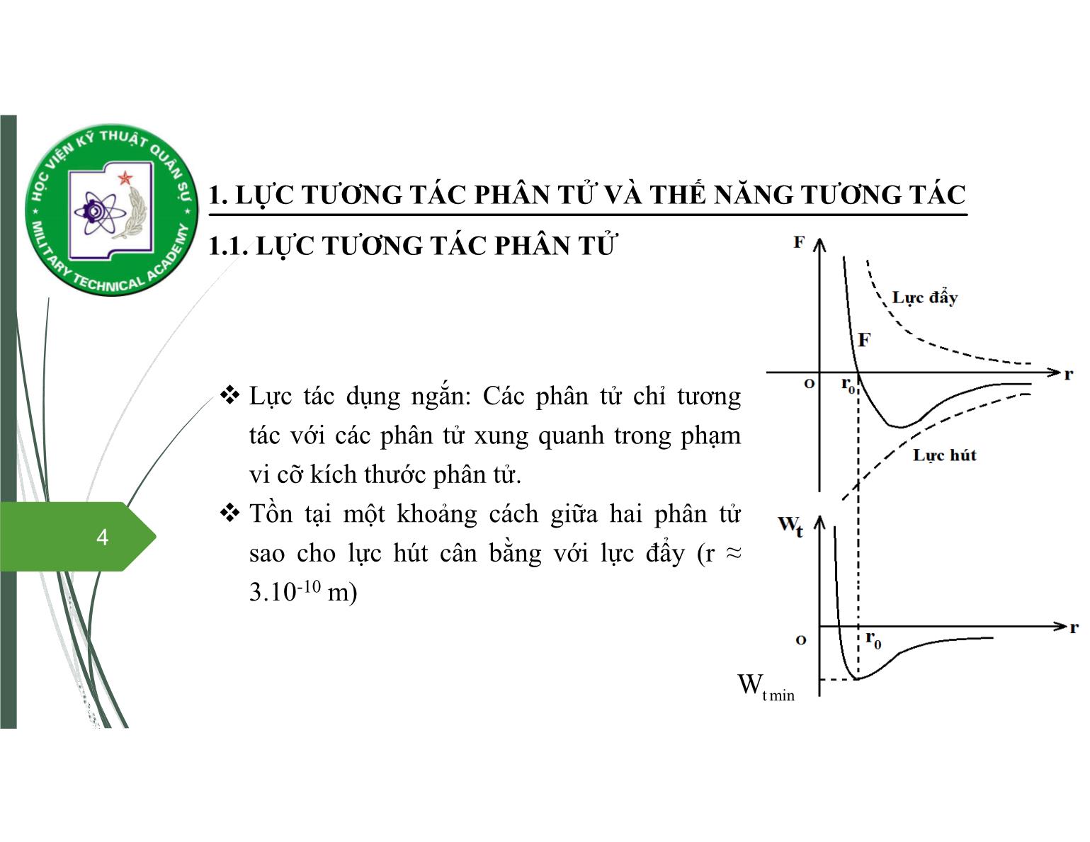 Bài giảng Vật lý đại cương 2 - Chương 4: Khí thực - Nguyễn Xuân Thấu trang 4