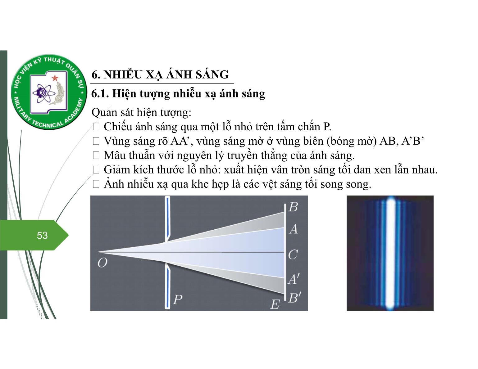 Bài giảng Vật lý đại cương 2 - Chương 7: Quang học sóng (Tiếp theo) - Nguyễn Xuân Thấu trang 1