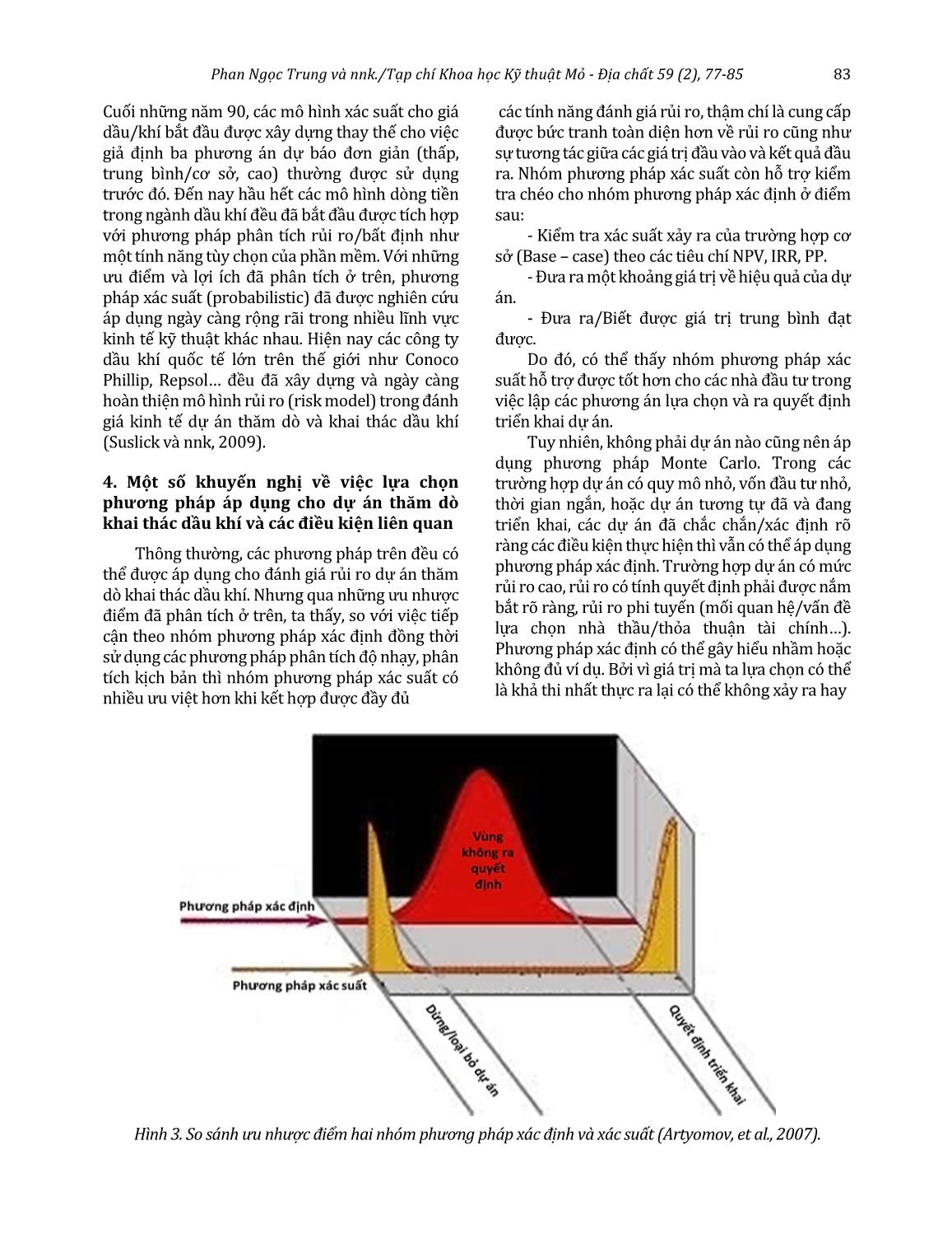 Bàn luận về các phương pháp đánh giá rủi ro áp dụng trong đánh giá kinh tế - Tài chính dự án thăm dò khai thác dầu khí và một số khuyến nghị trang 7
